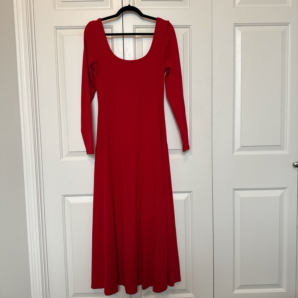 Red Long Sleeve Dress